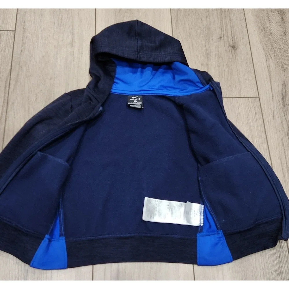 Nike Dri-Fit Full Zip Dark & Light Blue Hoodie Jacket Kids Toddler‎ Size 3T